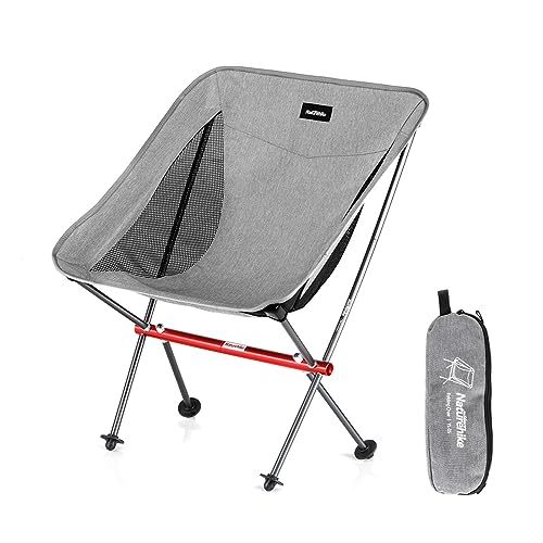 Naturehike Foldable Camping Chair Medium Grey M Lightweight Support 330lbs