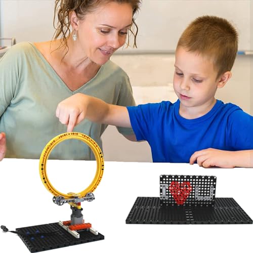 Black 4-Pack 19x11 Technical Building Base Plates for STEM & Creative Projects