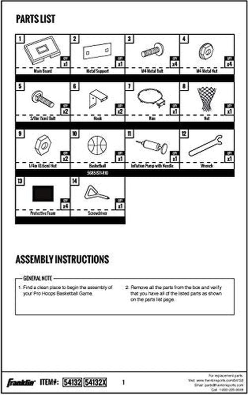 Franklin Sports 54132X Over The Door Mini Basketball Hoop - Slam Dunk Approved - Shatter Resistant - Accessories Included, 17.75" x 12"