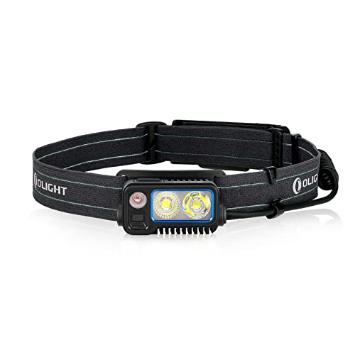 OLIGHT Array 2 Pro 1500 Lumens Headlamp with Red Light Option, Powered by USB-C Rechargeable LED Headlight with Motion Sensor for Outdoors, Camping, Running, Working (Black)