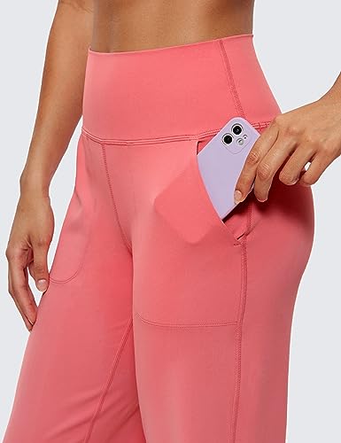 Women's Butterluxe High Waist Wide Leg Pants with Pockets - Raspberry Sorbet, Medium