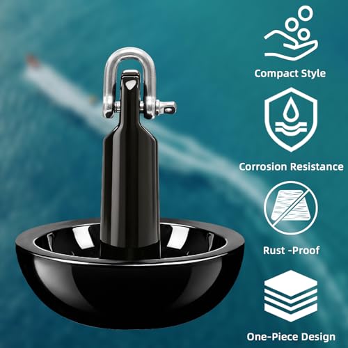 5lb Mushroom Anchor Kit for Small Boat Kayak Canoe with Rope & Accessories - Up to 8ft Watercraft