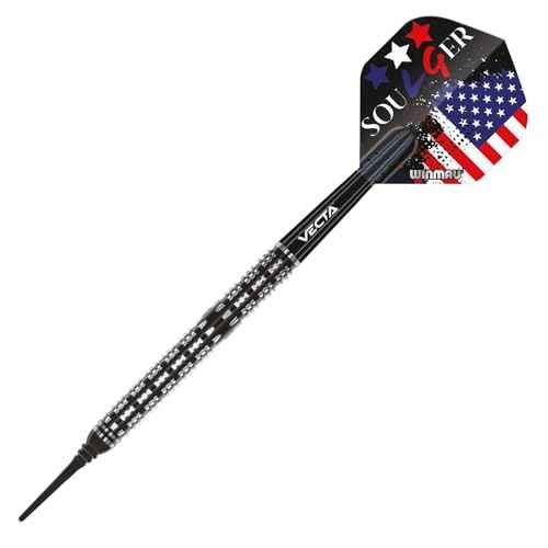 Winmau Leonard Gates The Soulger Professional Tungsten Darts Set with Flights and Stems (Shafts)