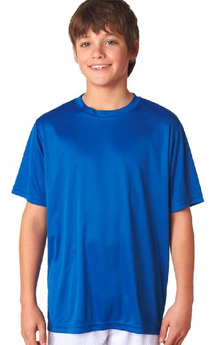 A4 Youth Cooling Performance Crew Short Sleeve T-Shirt Small Royal