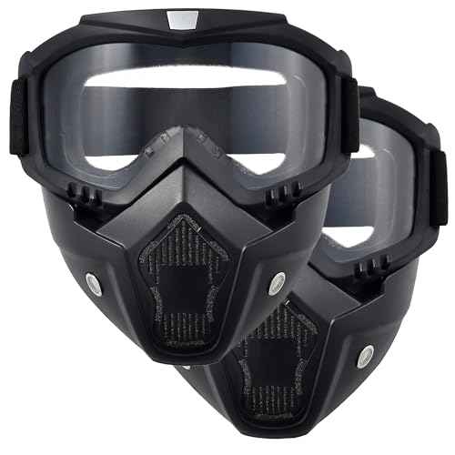 Paintball Mask Anti Fog,Airsoft Mask Full Face,Tactical Mask, Motorcycle Helmet Goggles with Removable Face Mask for Men Women