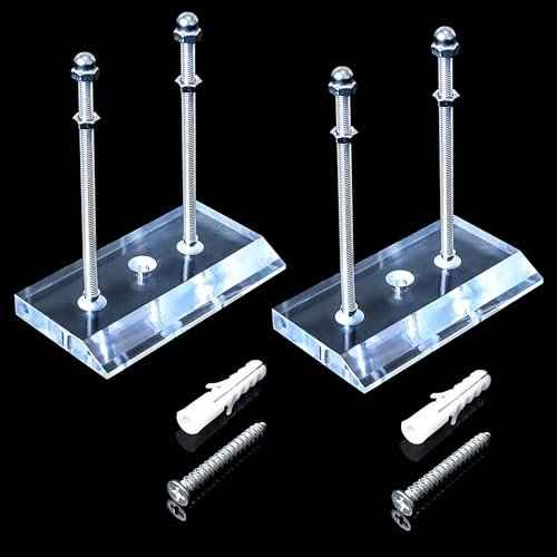 2 Pack Skateboard Wall Mount with Installation Screws Skateboard Display Mount Skateboard Hanger for Safely Store and Display Your skis Snowboards Scooters longboards and More