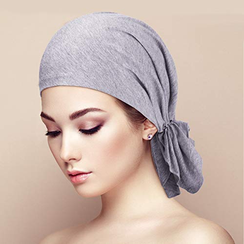 Women's Slip-On Pre-Tied Head Scarves - 4 Pack, Versatile Color