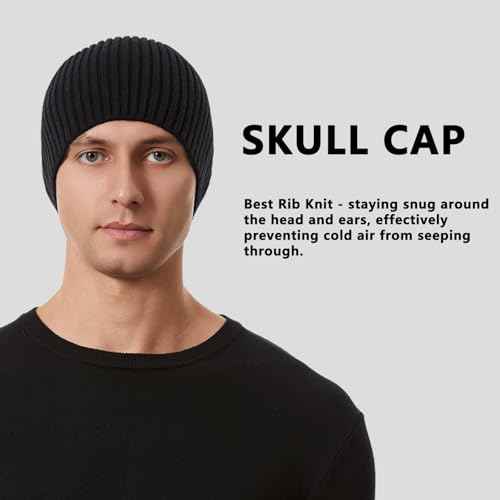 Skull Cap Beanie for Men and Women Warm Winter Hats Knit Beanie Toque for Daily Use