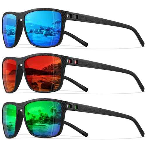 STORYCOAST Polarized Sunglasses for Men Women Classic Square Sports Fishing Running Golf Sun Glasses UV Protection