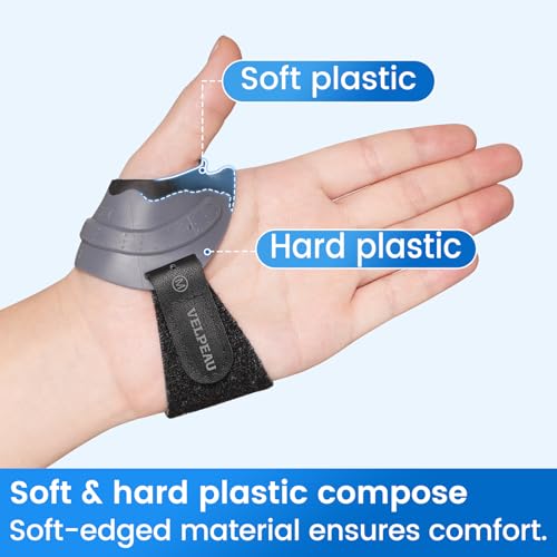 Velpeau CMC Thumb Brace for Osteoarthritis - Left Hand, Black, Medium