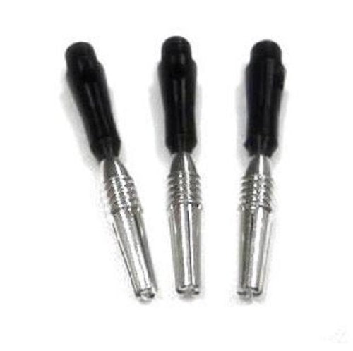 Viper Spinster Aluminum Dart Shaft: Short (SH), Black, 3 Pack