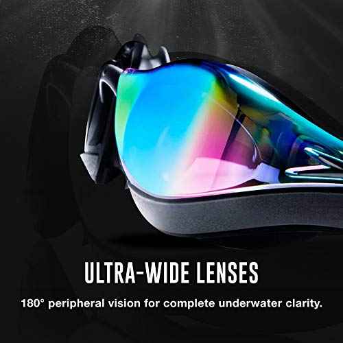 Speedo unisex-adult Swim Goggles Mirrored Fastskin Pure Focus