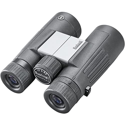 Bushnell PowerView 2 Binoculars, High-Definition Binoculars with Multi-Coated Lenses, Durable Aluminum Alloy Chassis, Wide Field of View, Ideal for Wildlife Observation, Hiking and Sporting Events