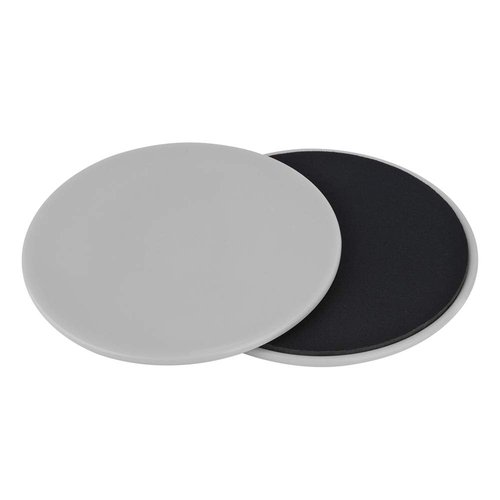 Core Sliders Discs 2PCS ABS Gliding Disc Fitness Exercise Sliding Gliding Disc Portable Fitness Core Slider Home Fitness Exercise Equipment for Sliders Gym Core Reinforcement (Grey)