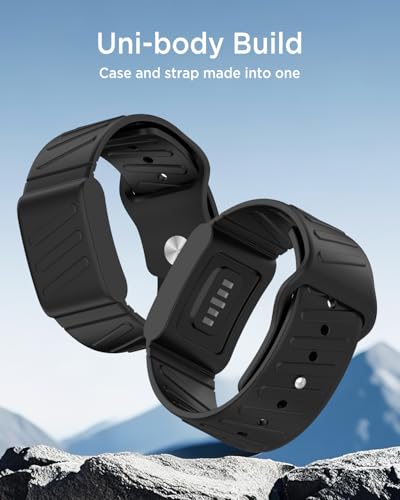 Black Silicone Fitness Watch Band for WHOOP 4.0/5.0 - Waterproof & Breathable