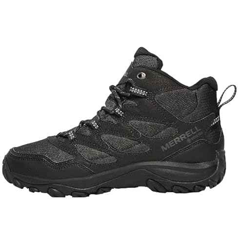 Merrell J500203 Mens Boots West Rim Sport Mid GTX Black/Black US Size 12