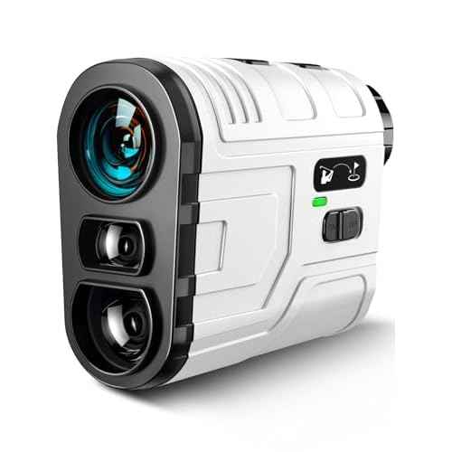 1200Yards Range Finder Golf with Slope, 7X Magnification Range Finder, Lightweight Portable Rechargeable Rangefinder, Flag Lock Vibration, Switch for Legal, Laser Range Finders for Hunt/Golf Accessory