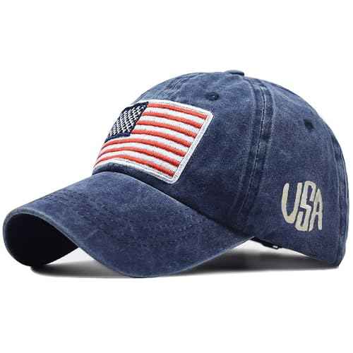 Vintage Baseball Cap for Men Women UPF50+ Washed Cotton Low Profile Adjustable Distressed Golf Dad Hat