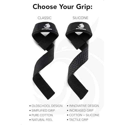 Fitgriff¢ç Lifting Wrist Straps for Weightlifting, Gym, Deadlift, Workout (Made of Premium Cotton & Padded) - Men & Women