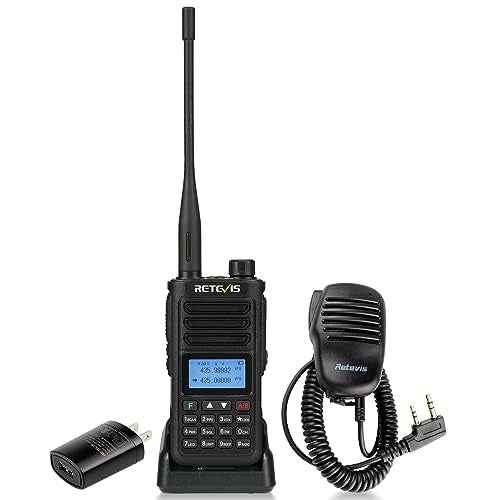 Retevis RA89 Ham Radio Long Range, 10W Dual Band Handheld Radio with Speaker Mic, Chirp, IP68 Waterproof Ham Radio with 2500mAh USB-C Rechargeable Battery, for Hunting, Survival, Emergency
