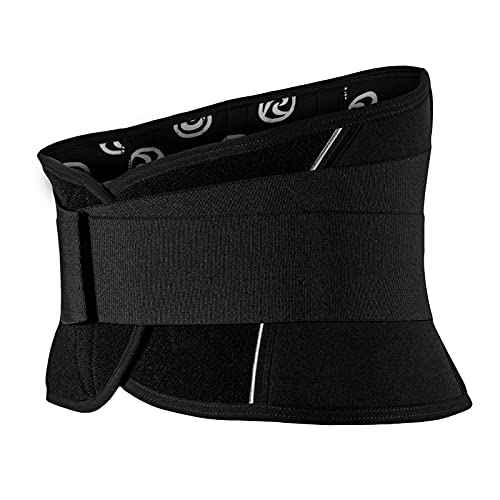 Rehband X-Stable Back Support, Neoprene back compression support 5mm, strong support for fitness and daily life, stabilizes lower back, Colour:Black, Size:Medium