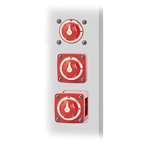 Blue Sea Systems 6006 m-Series ON/OFF Battery Isolator Switch with Locking Key, Red