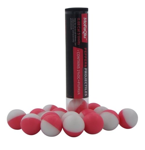 Pepper Ball Projectiles - .68Cal Pepper Projectile Rounds for Compatible .68 Cal launchers,(1% OC+4% PAVA) Pepper Balls，Laser weldingwithout Leakage It is Safer to use (10 Count Pepper Ball)