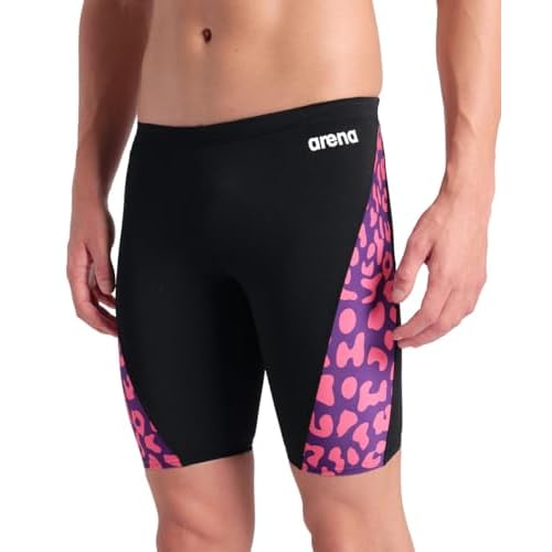 ARENA Men's Performance Leopard Skin Limited Edition Printed Swim Jammer