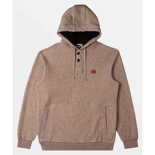 Billabong mens Hudson Pullover Fleece Double Button Sweatshirt