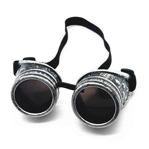 New Sell Vintage Steampunk Goggles Glasses Mad Scientist Goggles for Cosplay Costumes