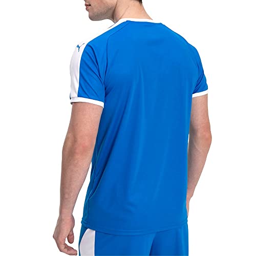 Puma Mens Liga Jersey Small Electric Blue Lemonade White Sports Shirt
