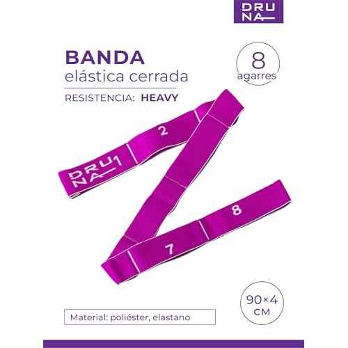 8-Loop Resistance Stretch Band ? Elastic Fitness Strap for Yoga, Pilates, Dance, Rhythmic Gymnastics & Physical Therapy