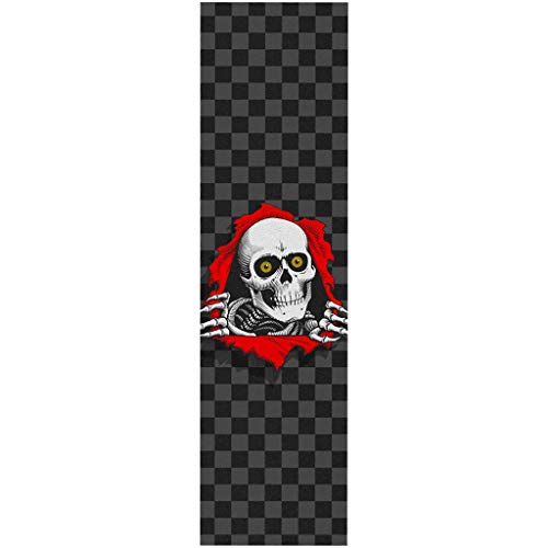 Powell Peralta Skateboard Griptape Ripper Checker Black 10.5" x 33" Grip Sheet