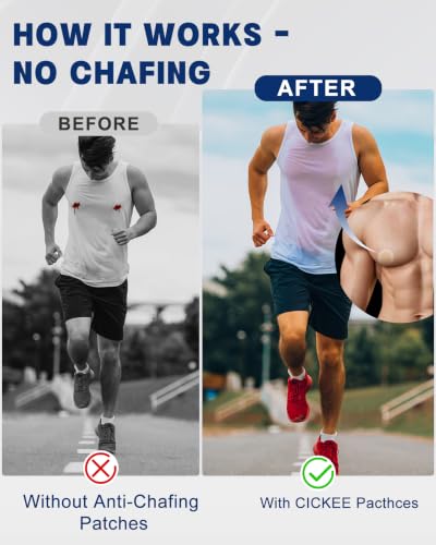 CICKEE Nude 04 Silicone Nipple Covers for Men Running - Discreet Nip Guards