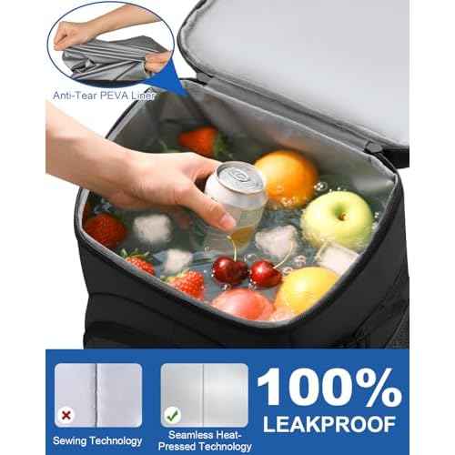 Cooler Backpack for Men Women Insulated Waterproof Backpack Cooler Leak Proof Cooler Bag Lightweight Lunch Backpack for Camping Beach Travel Picnic