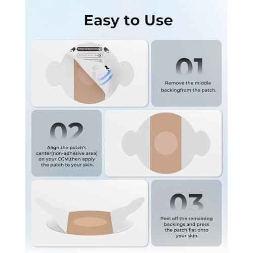 Libre 3 Sensor Covers Waterproof- 20pcs Sensor Covers for Libre 3£¬ Adhesive Patches for CGM£¬Backing with Easy-Peel Tab for 10-14 Days Full Cover No Glue in Center(Nude)