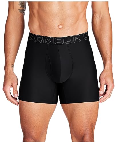 Under Armour Men's Performance Tech Brief Underwear 6-Inch Inseam Black Large
