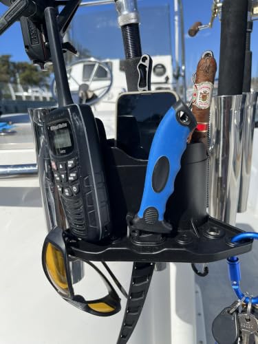Universal Phone Holder with Strap for Boat Golf Cart Marine Gear Black