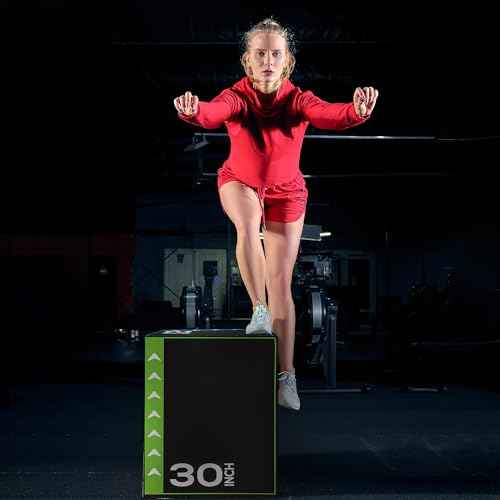 BalanceFrom 3-in-1 Foam Plyometric Jump Box for Home Gym with Multiple Height Options ? Versatile Plyo with Non-Slip Surface for Strength, HIIT, Step-Ups, and Agility Training