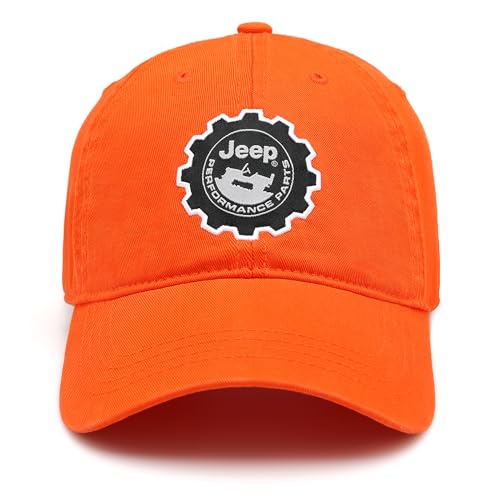 Jeep Hat Performance Parts Gear Logo Heavy Twill Baseball Cap