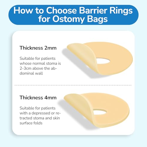 Ostomy Barrier Ring 10PCS Thick 4mm Moldable Hydrocolloid 48mm - Variation of THIS Listing