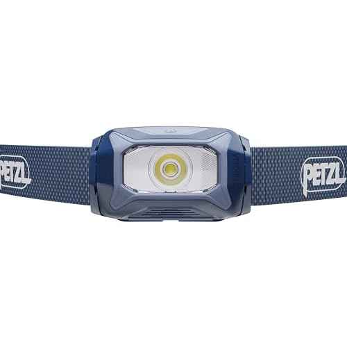 PETZL TIKKINA Headlamp - Compact, Easy-to-Use 300 Lumen Headlamp, Designed for Hiking, Climbing, Running, and Camping - Blue