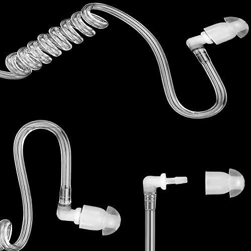 Acoustic Coil Tube 20-Pack Replacement Earpieces for Walkie Talkies