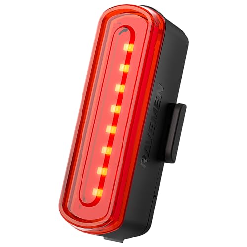 RAVEMEN TR30 Rear Bike Light, 270¡ÆVisibility Tail Light for Night Riding, 800m Visibility USB-C Rechargeable Bicycle Taillight for Urban Road Cycling, Auto On/Off and Brake Light