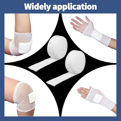 Elastic Mesh Wound Dressing Tubular Bandage 4.36 Yard / 2.3 Inch - Pack of 2