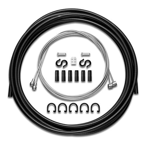 Corki Cycles Universal Bike Brake Cable Housing Kit - Black