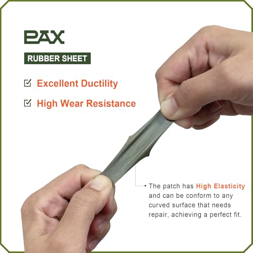 PAX 2 Pcs DIY Rubber Patch Sheets for Bicycle & Tubeless Tire Repair - P1402G