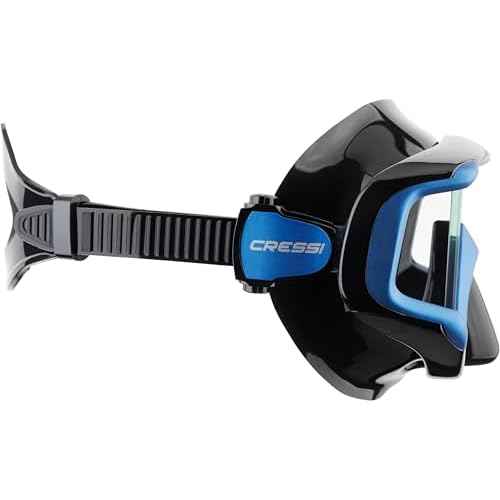 Cressi Perfect View Scuba Diving, Snorkeling Mask in Pure Comfortable Silicone - Available with Different Panoramic Lenses - Liberty Triside: Designed in Italy