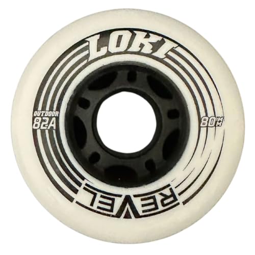 Outdoor Inline Hockey Wheels 82A - 4-76mm & 4-80mm Set for Roller Skates