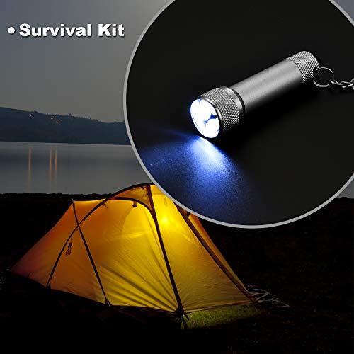 Mini LED Keychain Flashlights Bulk 30 Pack - Portable Aluminum Pocket Lights